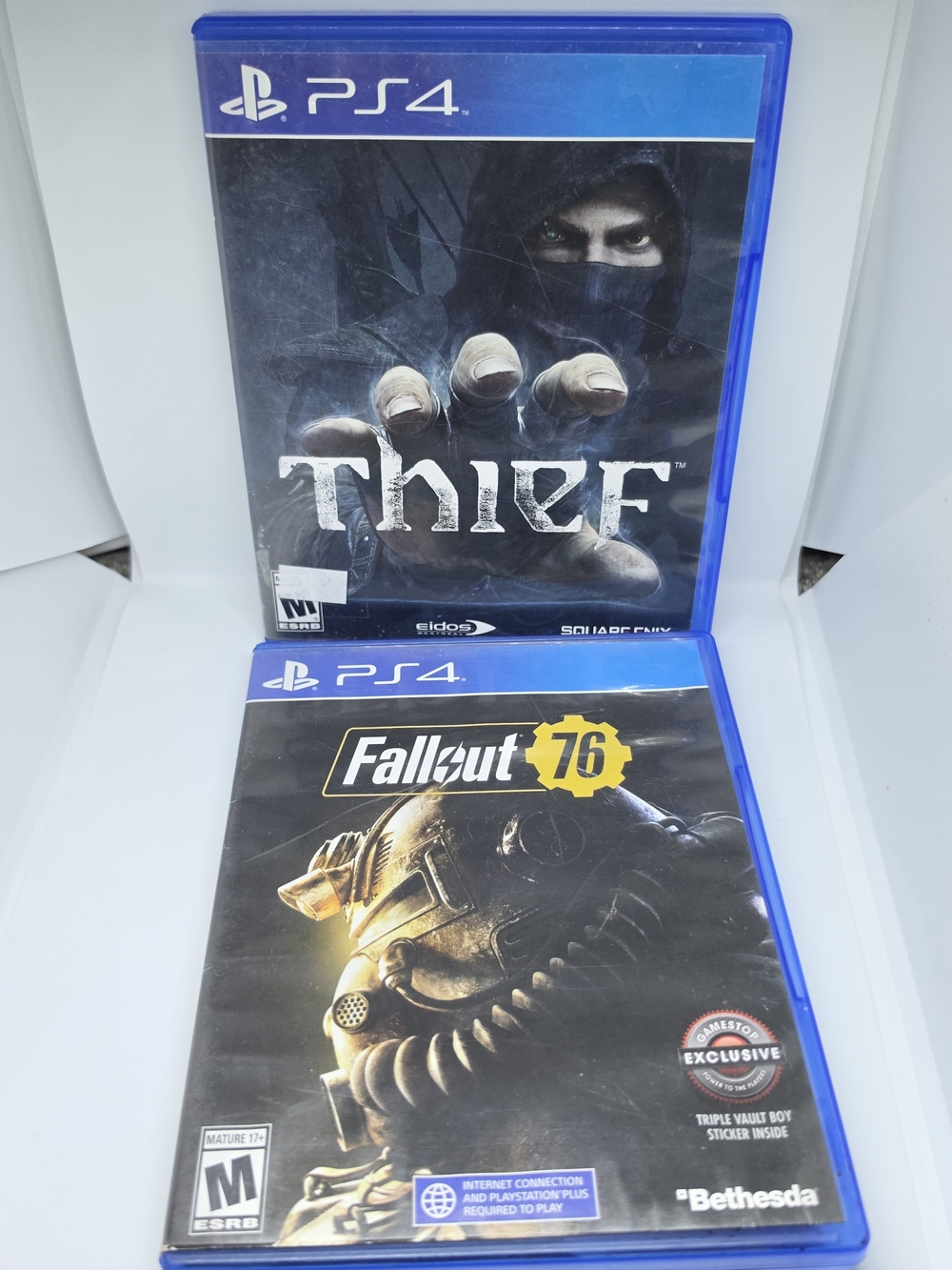 PS4 Thief & Fallout 76 Video Game Bundle - Blue
